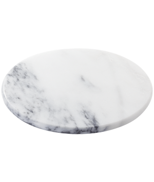 Marble, 26cm/10" Round Platter, White