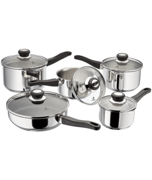 Judge Vista, 5 Piece Draining Saucepan Set