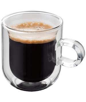 Double Walled Glassware 2 Piece Espresso Glass Set, 75ml