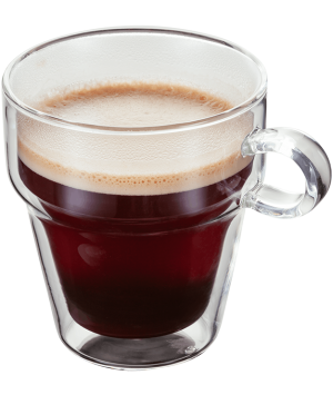 Double Walled Glassware 2 Piece Coffee Mug Set, 200ml