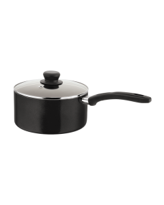 Radiant 20cm Saucepan, 2.2L, Non-Stick, Black