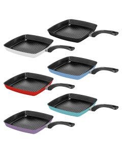 Speciality Cookware, 28 x 28cm Grill Pan, 6 colours