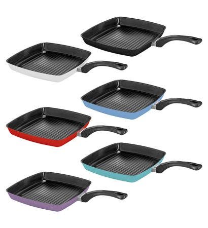 Speciality Cookware, 28 x 28cm Grill Pan, 6 colours