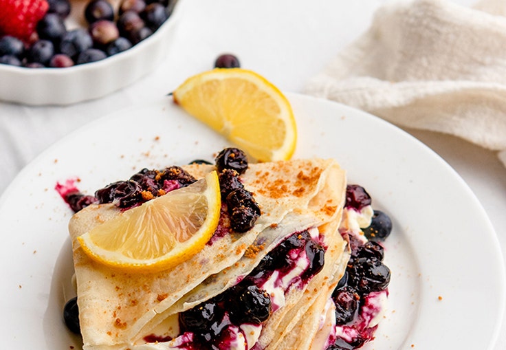 Blueberry Crepes